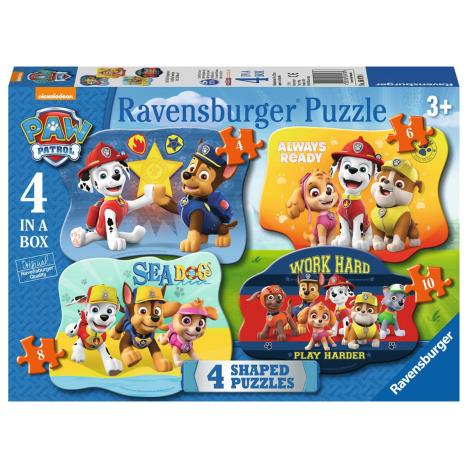 Paw Patrol 4 In A Box Shaped Jigsaw Puzzles £5.99